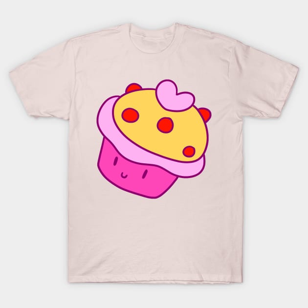 Heart Cupcake T-Shirt by saradaboru